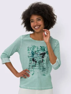 Linea Tesini T-Shirts<T-shirt imprimé imprimé orné de paillettes