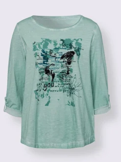 Linea Tesini T-Shirts<T-shirt imprimé imprimé orné de paillettes