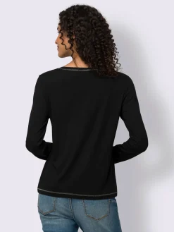 Linea Tesini T-Shirts<T-shirt imprimé joli imprimé feuille devant