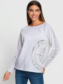 Rick Cardona T-Shirts<T-shirt imprimé joli imprimé feuille devant