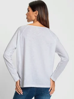 Rick Cardona T-Shirts<T-shirt imprimé joli imprimé feuille devant