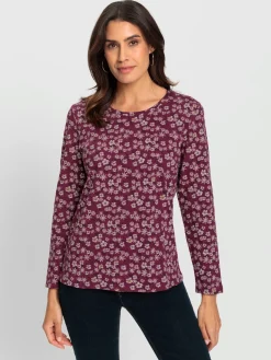 T-Shirts<T-shirt imprimé joli motif floral