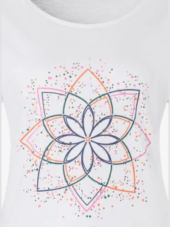 Buffalo T-Shirts<T-shirt imprimé mandala floral