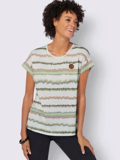 Collection L T-Shirts<T-shirt imprimé pur coton