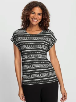 Collection L T-Shirts<T-shirt imprimé pur coton