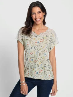 T-Shirts<T-shirt imprimé qualité viscose douce