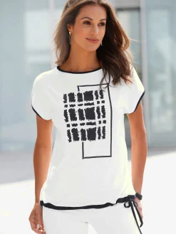 T-Shirts<T-shirt imprimé superbe qualité douce et fluide