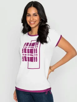 T-Shirts<T-shirt imprimé superbe qualité douce et fluide