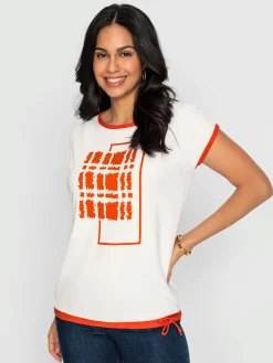 T-Shirts<T-shirt imprimé superbe qualité douce et fluide