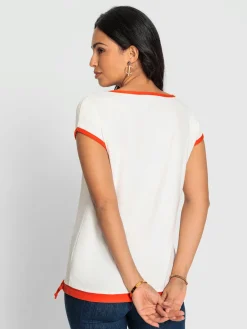 T-Shirts<T-shirt imprimé superbe qualité douce et fluide