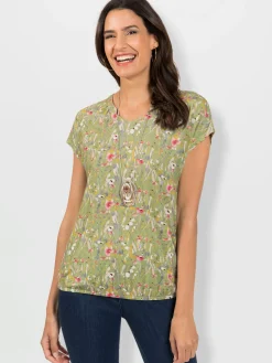 T-Shirts<T-shirt imprimé viscose