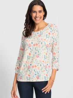 T-Shirts<T-shirt imprimé viscose