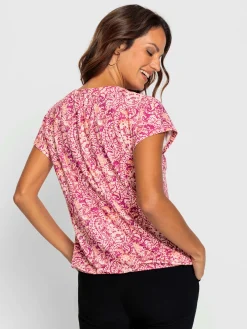 T-Shirts<T-shirt imprimé viscose