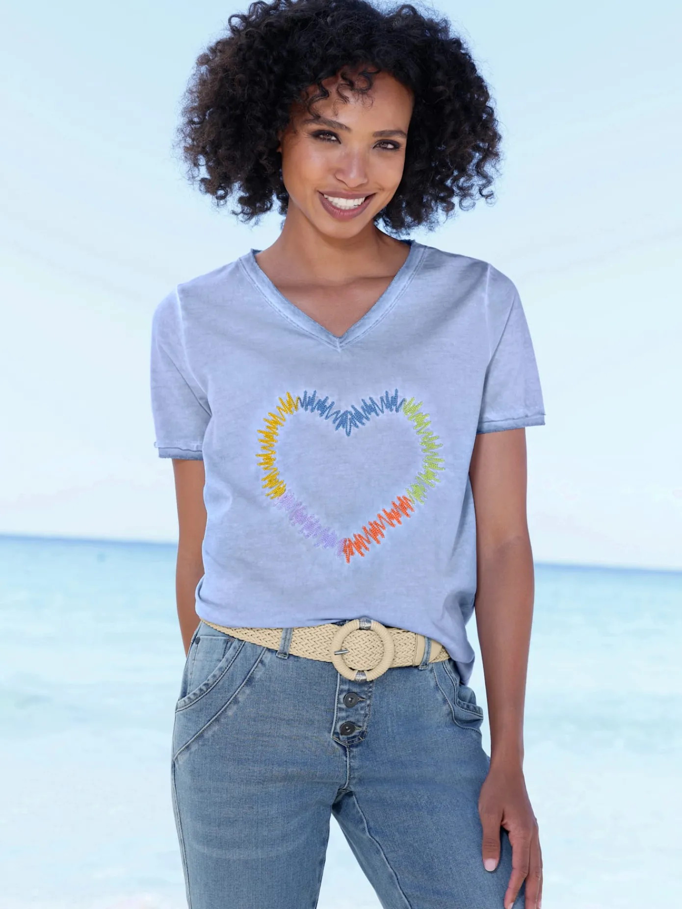 Linea Tesini T-Shirts<T-shirt jolie broderie