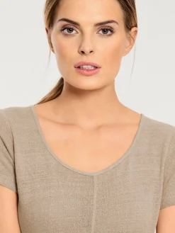 Linea Tesini T-Shirts<T-shirt long coupe évasée tendance