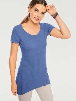 Linea Tesini T-Shirts<T-shirt long coupe évasée tendance