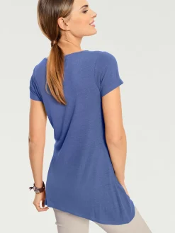 Linea Tesini T-Shirts<T-shirt long coupe évasée tendance