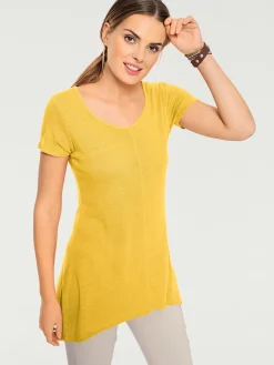 Linea Tesini T-Shirts<T-shirt long coupe évasée tendance