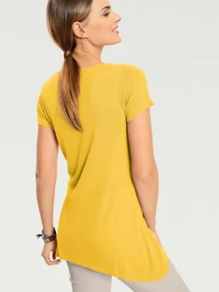 Linea Tesini T-Shirts<T-shirt long coupe évasée tendance