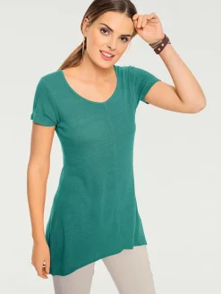 Linea Tesini T-Shirts<T-shirt long coupe évasée tendance