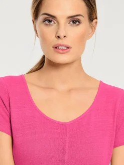 Linea Tesini T-Shirts<T-shirt long coupe évasée tendance