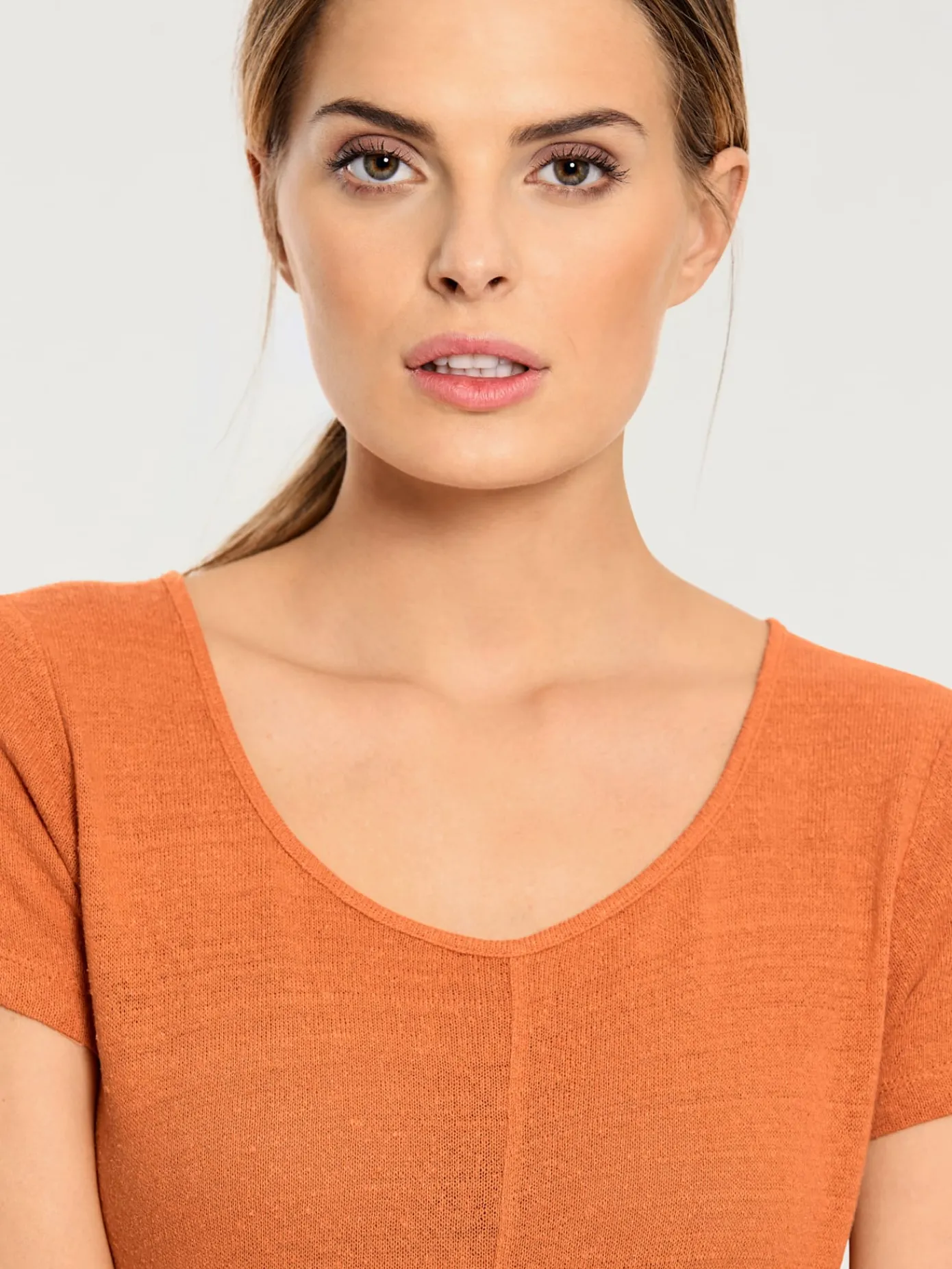 Linea Tesini T-Shirts<T-shirt long coupe évasée tendance