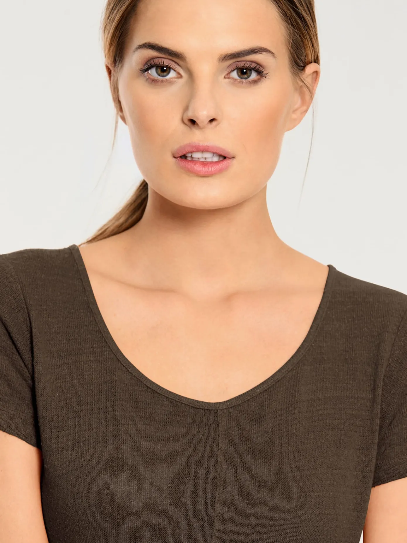 Linea Tesini T-Shirts<T-shirt long coupe évasée tendance