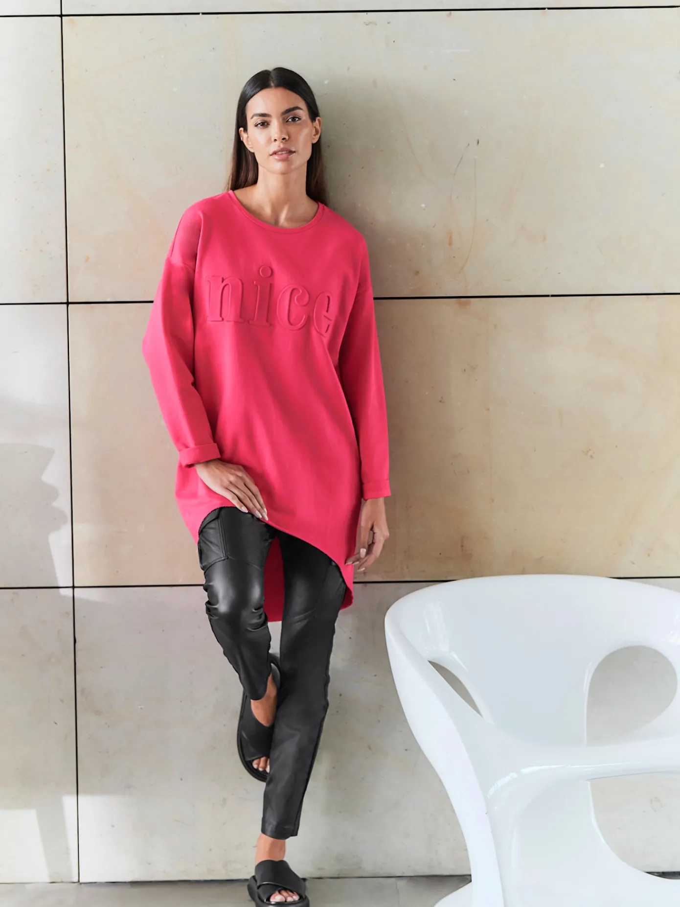 Rick Cardona T-Shirts<T-shirt long inscription tendance