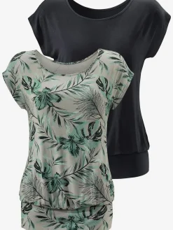 LASCANA T-Shirts<T-shirt long large ceinture à l'ourlet pour un port long ou court plissé