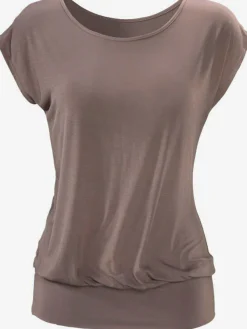 LASCANA T-Shirts<T-shirt long large ceinture à l'ourlet pour un port long ou court plissé