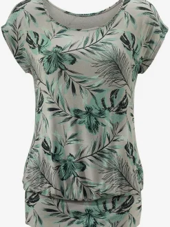 LASCANA T-Shirts<T-shirt long large ceinture à l'ourlet pour un port long ou court plissé