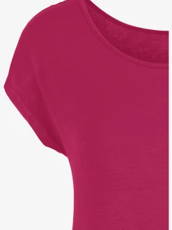 LASCANA T-Shirts<T-shirt long large ceinture à l'ourlet pour un port long ou court plissé