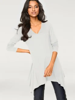 Rick Cardona T-Shirts<T-shirt long pointes tendance à la finition