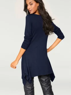 Rick Cardona T-Shirts<T-shirt long pointes tendance à la finition