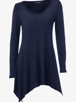 Rick Cardona T-Shirts<T-shirt long pointes tendance à la finition