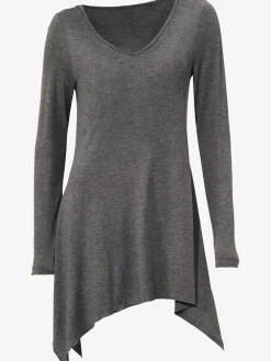 Rick Cardona T-Shirts<T-shirt long pointes tendance à la finition