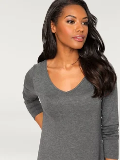 Rick Cardona T-Shirts<T-shirt long pointes tendance à la finition