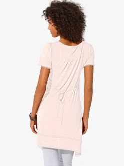 Linea Tesini T-Shirts<T-shirt long superbes détails en dentelle à l'encolure