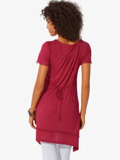 Linea Tesini T-Shirts<T-shirt long superbes détails en dentelle à l'encolure