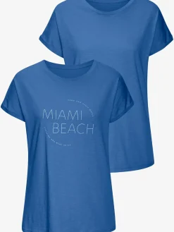 Vivance T-Shirts<T-shirt lot avec imprimé tendance uni devant