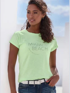 Vivance T-Shirts<T-shirt lot avec imprimé tendance uni devant