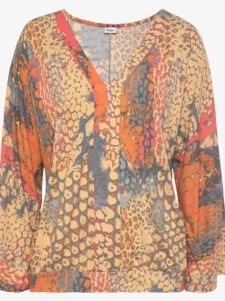 Buffalo T-Shirts<T-shirt manches chauve-souris encolure en v dégagée