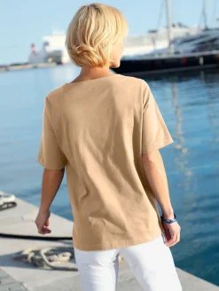 T-Shirts<T-shirt manches courtes col rond imprimé coquillages