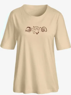T-Shirts<T-shirt manches courtes col rond imprimé coquillages