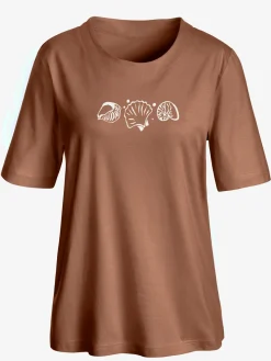 T-Shirts<T-shirt manches courtes col rond imprimé coquillages