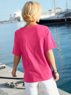 T-Shirts<T-shirt manches courtes col rond imprimé coquillages