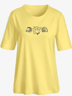 T-Shirts<T-shirt manches courtes col rond imprimé coquillages