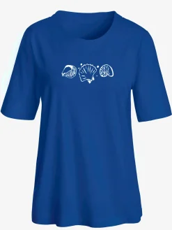 T-Shirts<T-shirt manches courtes col rond imprimé coquillages