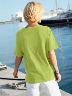 T-Shirts<T-shirt manches courtes col rond imprimé coquillages