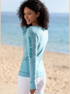 Venice Beach T-Shirts<T-shirt manches longues aspect chiné tendance